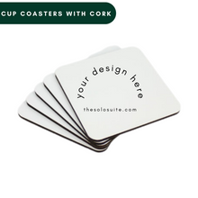Load image into Gallery viewer, Coasters For Sublimation with Cork - 5 pack
