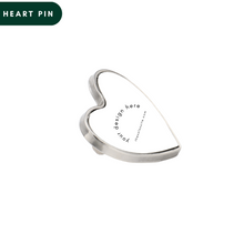 Load image into Gallery viewer, Heart Pin - Sublimation Blank
