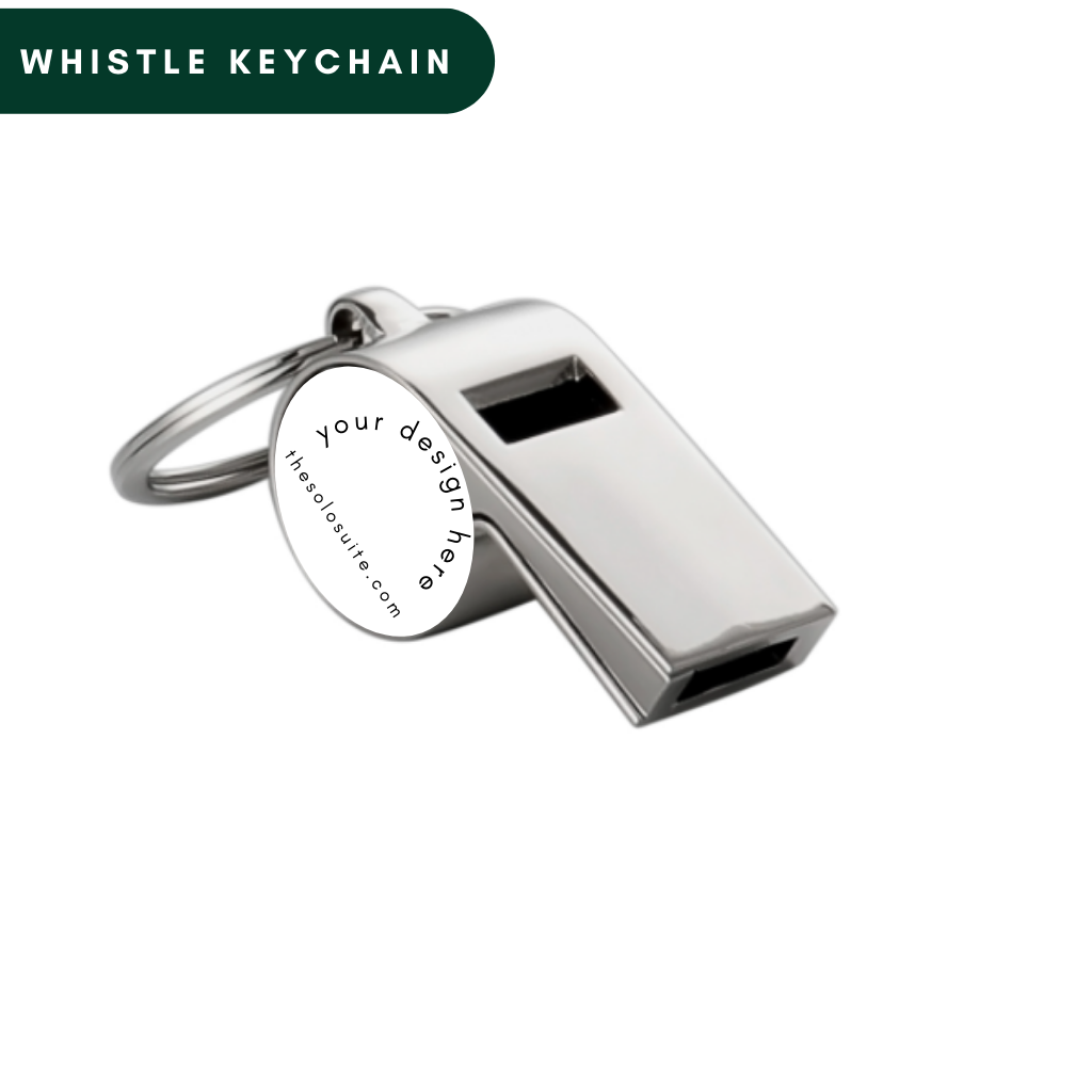 Whistle Keychain - Double Sided